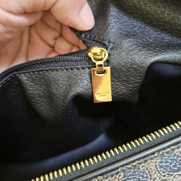 ❤🎉HOST PICK🎉❤️Rare Celine black&brown macadam triumph pvc boston travel MC98/1 - Picture 14 of 17